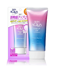 Солнцезащитный крем Rohto Skin Aqua Tone up UV Essence Lavender С SPF 50+ PA++++ 