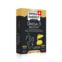 БАД Swiss Energy Мультивитамин и Омега-3 (Omega-3 Multivit), с сахаром